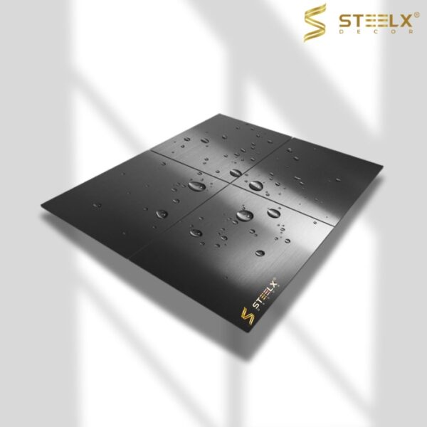 STAINLESS STEEL HAIRLINE GREY SHINY SHEET - Image 2