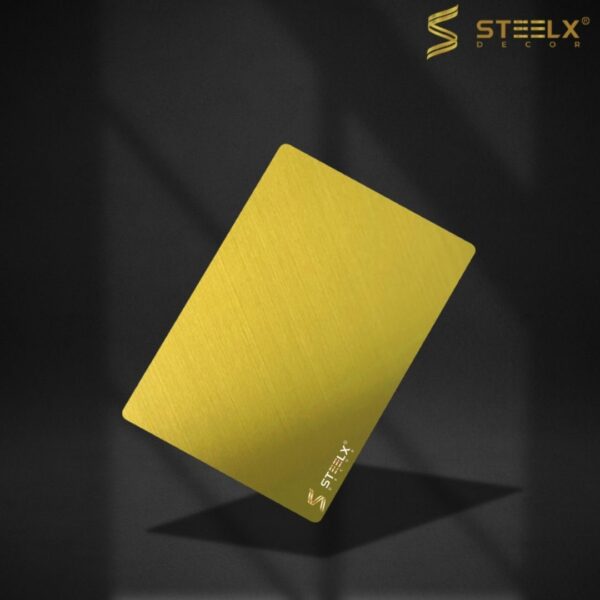 STAINLESS STEEL HAIRLINE TEA GOLD SHEET