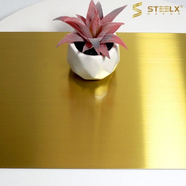 STAINLESS STEEL HAIRLINE TEA GOLD SHEET - Image 2