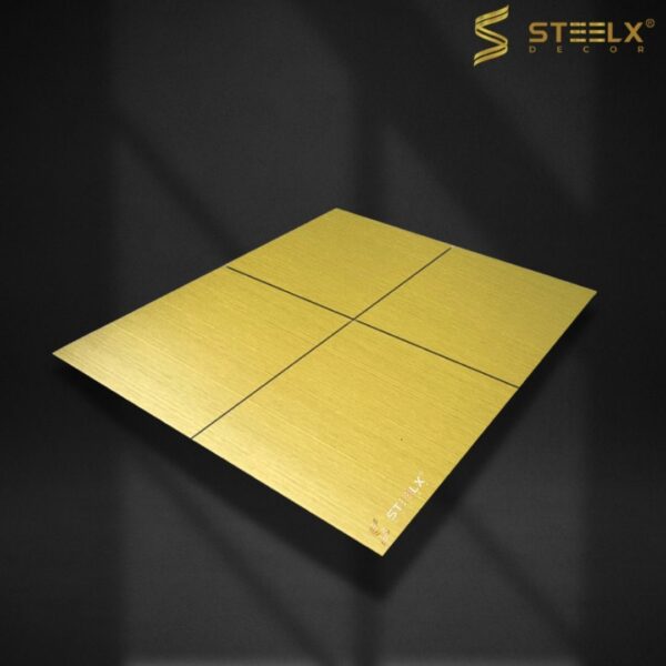 STAINLESS STEEL HAIRLINE TEA GOLD SHEET - Image 3