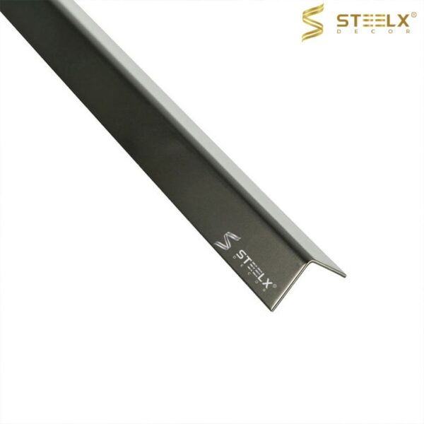 Stainless Steel Mirror Silver L-shape Tile Trim - Image 4