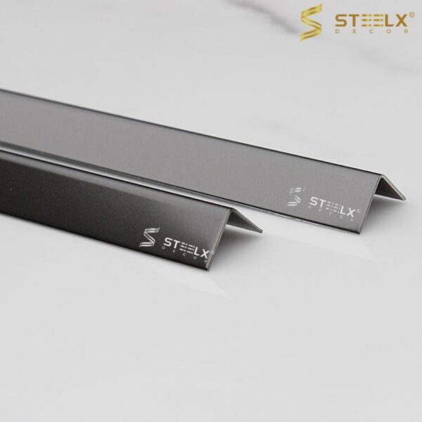 Stainless Steel L-shape Groove Sandblasted Tile Trim - Image 2