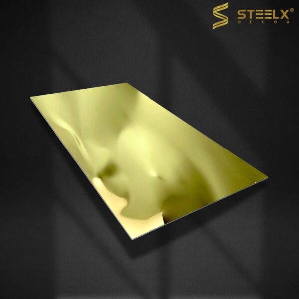 GOLD SHALLOW WATER RIPPLE STAINLESS STEEL SHEET - Image 3