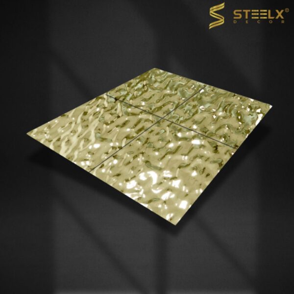 STAINLESS STEEL MIDDLE WAVE COPPER WATER RIPPLE SHEET - Image 3