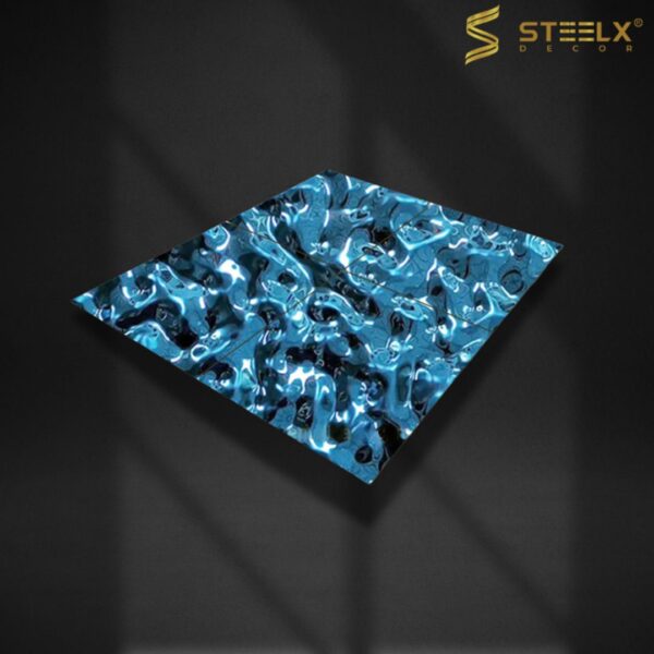 STAINLESS STEEL MIDDLE BLUE WATER RIPPLE SHEET - Image 2