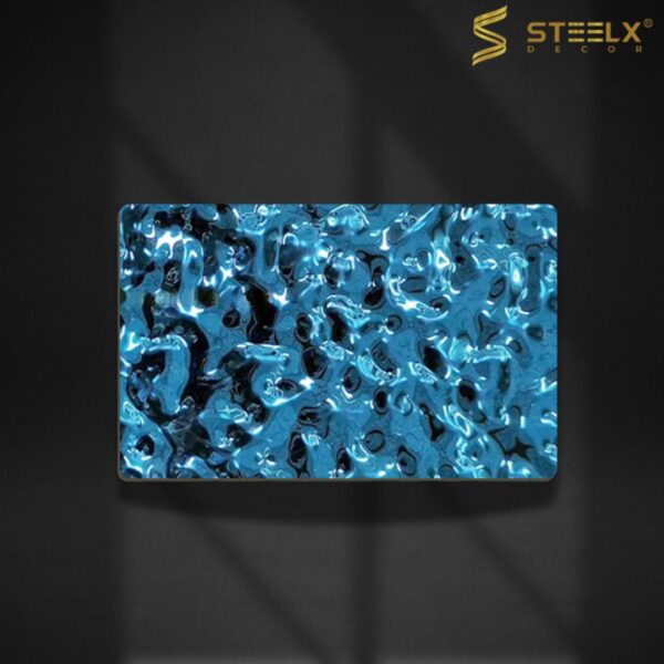 STAINLESS STEEL MIDDLE BLUE WATER RIPPLE SHEET - Image 3