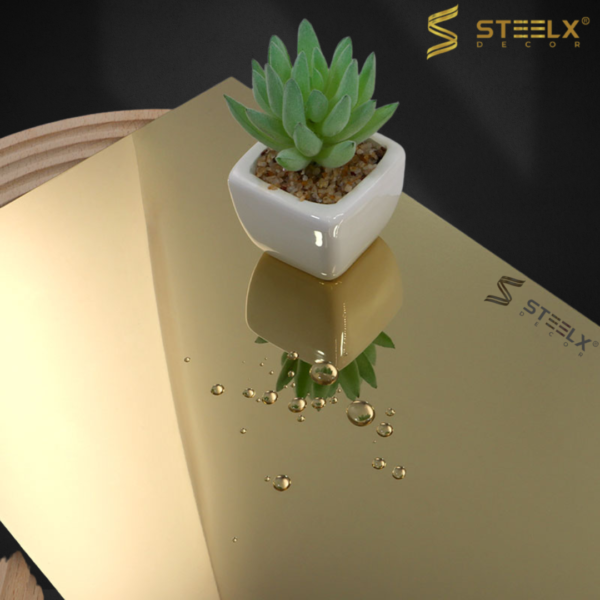 STAINLESS STEEL MIRROR CHAMPANGE GOLD SHEET - Image 3