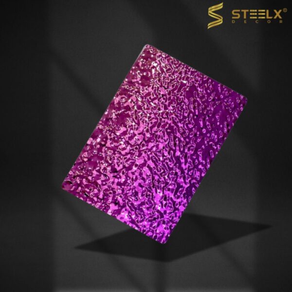 STAINLESS STEEL SMALL WAVE PURPLE WATER RIPPLE SHEET